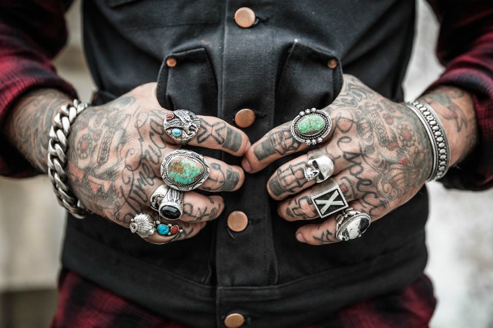 Hands with lots of tattoos