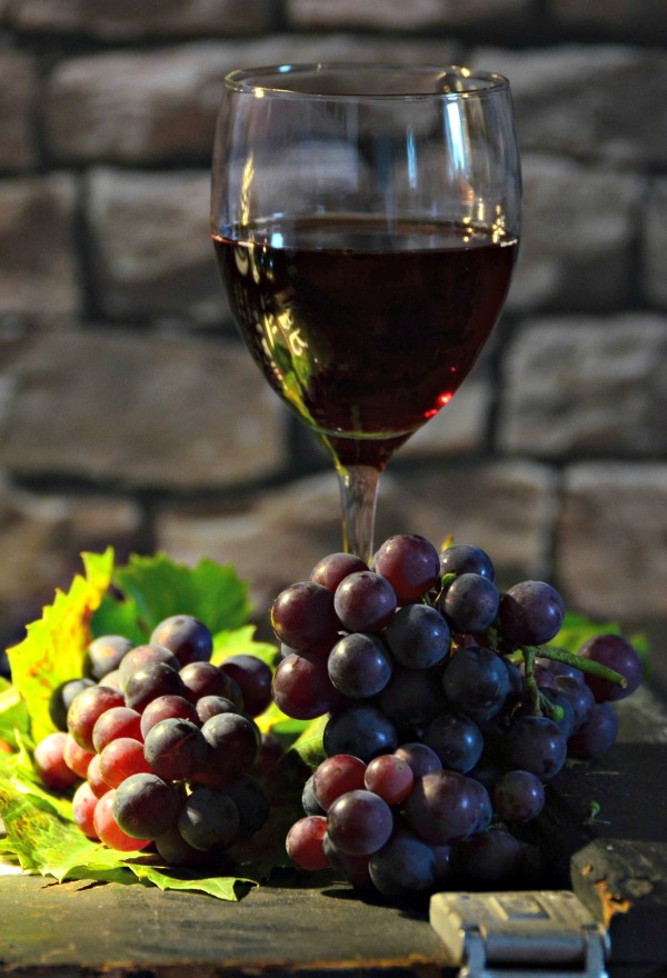 glass of red wine