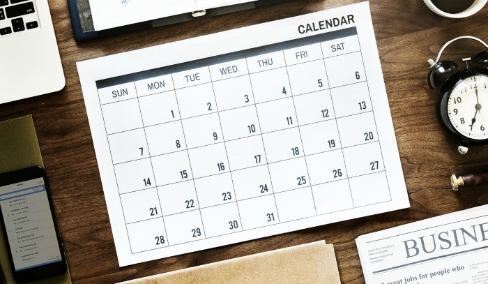 desk calendar