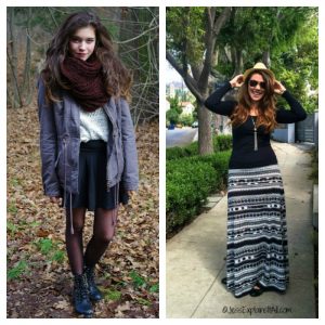 models in skirts