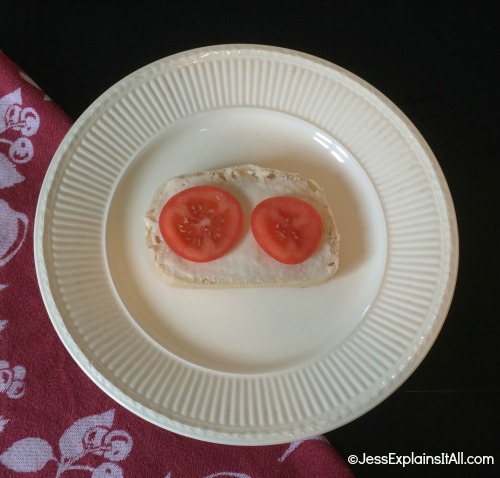 tomatoes on bread