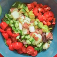 My fresh veggie salad is the perfect lunch for a hot summer day. It's so delicious and healthy, that you'll thank yourself after eating it. Healthy and yummy? I'd say that's a win-win! Recipe at JessExplainsItAll.com