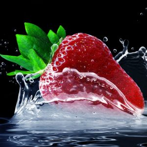 strawberry infused water