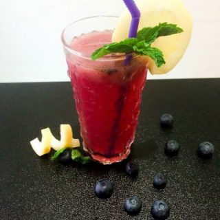 Summer is a great time for pool days and sipping cocktails (and mocktails!). Try my recipe for a sweet and refreshing glass of blueberry mint lemonade!