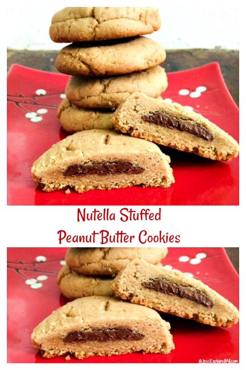 Nutella Stuffed Peanut Butter Cookies Recipe