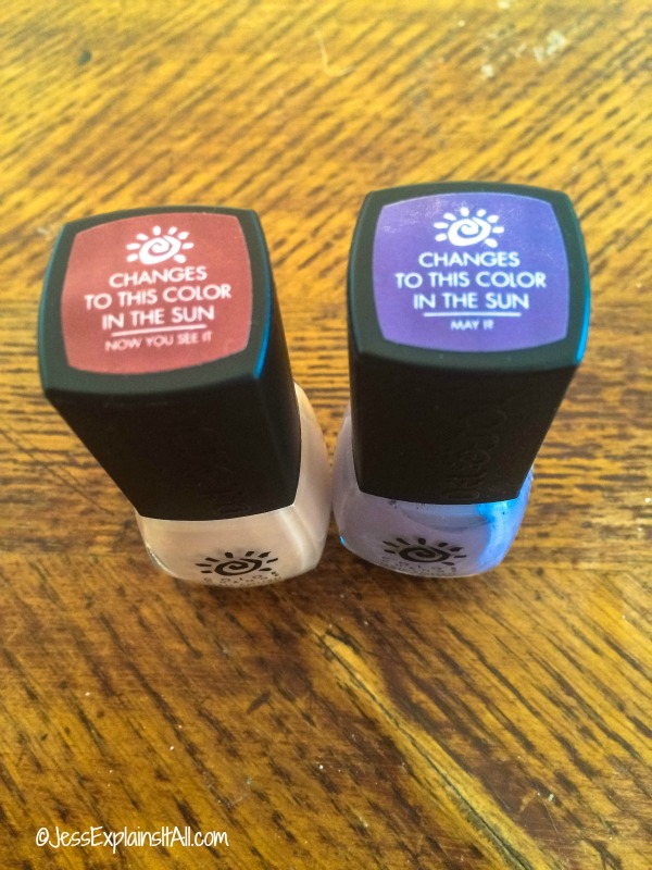 nail enamel that changes in the sun