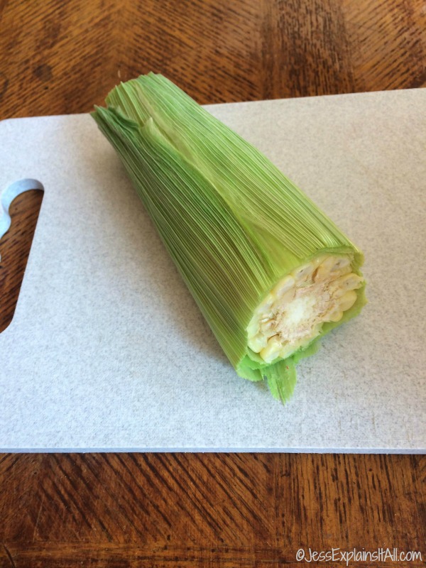 corn cob with end cut off