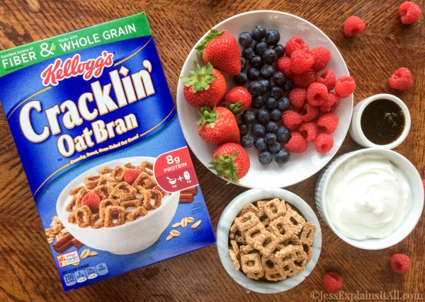 cracklin' oat bran, yogurt and fruit
